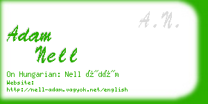 adam nell business card